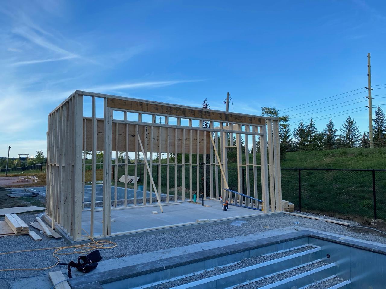 Pool Struct Framing Custom Care | Construction & Cleaning Services
